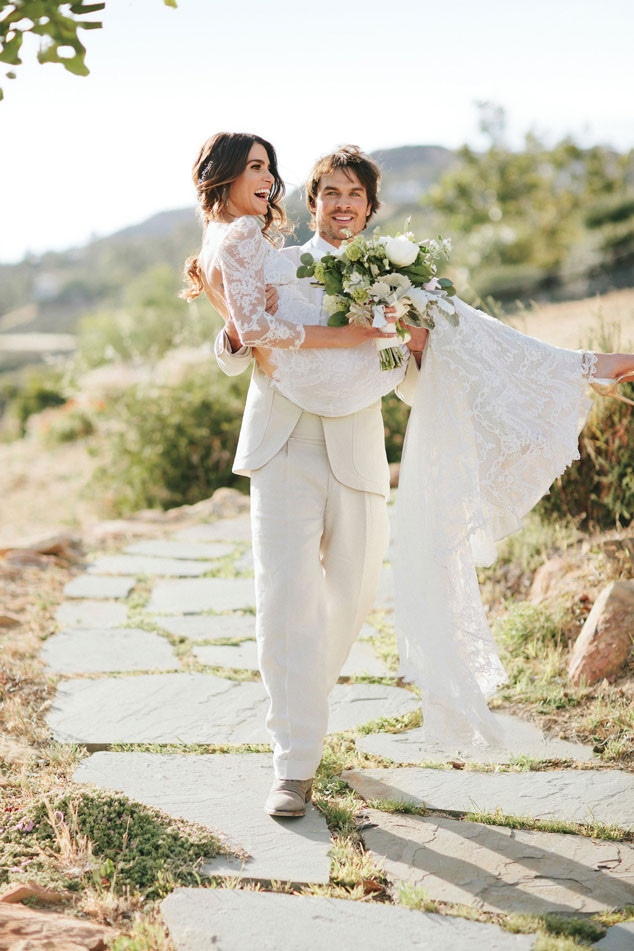 Nikki Reed and Ian Somerhalder Stun in Newly Released Wedding Pics! - E